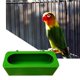 thumbnail image 1 of Comedero de Plástico para Pájaros, Tazas de Alimentación de Alimentos, Cuenco Colgante de Plástico para Loros, Periquitos, Aves, Palomas, Verde L Salvador  Comedero para pájaros, 1 of 8