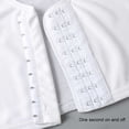 thumbnail image 4 of Minnieouse Chaleco moldeador de senos, camiseta sin mangas estirable, ropa interior Trans, corsé corto reforzado, ropa transpirable Prendas para la parte del cuerpo Blanco METRO, 4 of 6