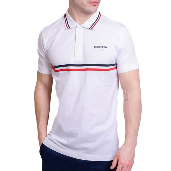 Lambretta Mens Classic SS24 Stripes Polo Shirt