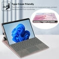 thumbnail image 2 of Protective Case For 13 Inch Microsoft Surface Pro 8 (2021 Release), Portfolio Business Cover with Pocket Stylus Holder, Glittering Marble, 2 of 7
