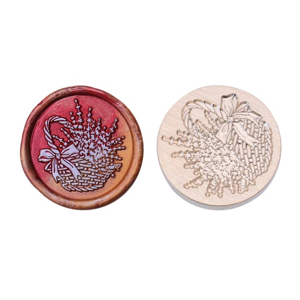 Estampilla Cabeza de sello de 25 mm Cabeza de cobre de esmalte de forma redonda clásica para tarjeta de boda (SG38) Tmvgtek Libre de BPA
