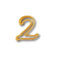 thumbnail image 1 of Number Two in Comic Font Cookie Cutter- Fast Shipping - Sharp Edges - Exceptional Quality, 1 of 4