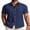 Dark Blue, variant on COOFANDY Mens Short Sleeve Casual Shirts Summer Textured Shirts Button Down Linen Shirts