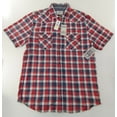 thumbnail image 3 of Flag & Anthem RED Dawson Short-Sleeve Plaid Western Regular Fit Shirt, US Small, 3 of 6