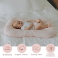 thumbnail image 2 of Nido para bebé Aila+Aiden ajustable de algodón orgánico rosa, 2 of 6