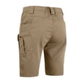 thumbnail image 4 of Domuza Men's Waterproof Cargo Shorts Outdoor Lightweight Breathable Hiking Fishing Cargo Shorts with Multi Pockets Brown S, 4 of 4