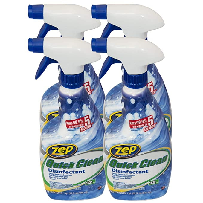 Zep Quick Clean Disinfectant 32 Ounces ZUQCD32 (Case of 4) Walmart