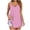 Pink, variant on Tank Tops for Women V Neck Long Shirts Sleeveless Tunic Flowy Spaghetti Strap Casual Loose Blouses