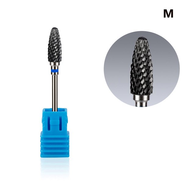 Broca de carburo de cerámica para uñas, fresa giratoria, máquina eléctrica para manicura y pedicura