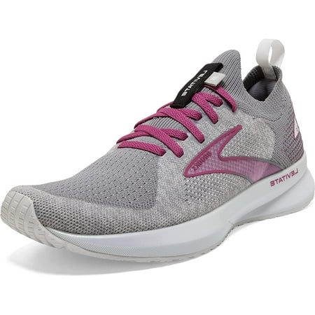 

Brooks Womens Levitate StealthFit 5 Neutral Running Shoe 12 White/Grey/Baton Rouge