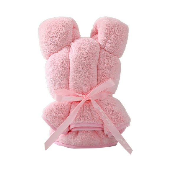 Kilougeis 2025 New Bath Towel Baby Gift Bear Shape Packed Coral Velvet Gift Pineapple Plaid Towel Gift Bear Towel