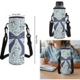 thumbnail image 7 of Yuyamidu Blue Bow Camo 17 Inch School Backpack Set, 4Pcs with Lunch Bag Pencil Case Water Bottle Sleeve, Lightweight Bookbag for Teens Girls Boys Travel Daypack, 7 of 7
