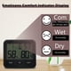 thumbnail image 4 of Higrómetro Digital para Interiores, Termómetro y Medidor de Temperatura y Humedad con Relojes de Escritorio para Dormitorio, Oficina y Hogar., 4 of 5