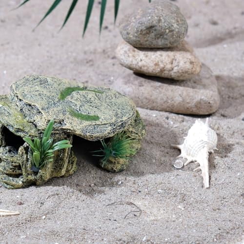 Leopard Gecko Hide Small Reptile Hides Resin Mini Reptile Basking Rock Humid Hide Turtle Cave Lizard Hide Reptile & Amphibian Habitat DÉCor