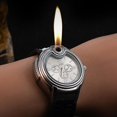 thumbnail image 1 of Outdoor Edc Metal Watch Lighter Open Flame Lighter Creative Men's Sports Inflatable Adjustable Fmale Encendedor Tools, 1 of 5