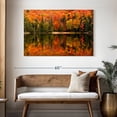 thumbnail image 3 of Elephant Stock Canisbay Lake Wall Art - Horizontal Canvas Wall Art - Living Room Wall Decor - Nature Canvas - Orange And Green Decor - 48" x 32", 3 of 8