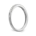 thumbnail image 6 of 14K White Gold Ring Band Wedding Diamond Round , Size 8, 6 of 7