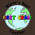 thumbnail image 3 of CafePress - World's Best First Grade Teacher Dark T Shirt - Men's Classic Graphic Cotton T-Shirt, 3 of 4