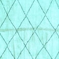 thumbnail image 1 of Ahgly Company Indoor Square Solid Light Blue Modern Area Rugs, 8' Square, 1 of 4