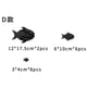 thumbnail image 3 of Animales Marinos, Peces, Tema, Impermeable, Acrílico, Espejo, Decoración De Pared, Pegatinas, Removibles, Perro, Diy, Pegatinas Murales Adhesivas, Calcomanías, Para Salón, Dormitorio Infantil, Baño, 3 of 4