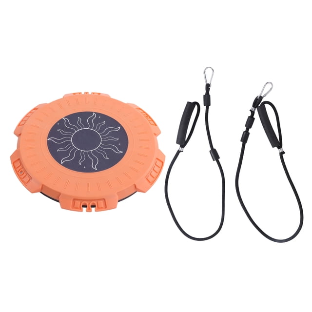 Disco de torsión de cintura con cuerda de tracción, tabla de ejercicios aeróbicos, tabla de equilibrio moldeadora corporal, equipo de fitness para el hogar y la oficina, color naranja