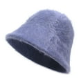 thumbnail image 6 of SikaFu New Rabbit Rabble Basin Hats Winter Thick Bucket Hat Fashion Plush Thick Fisherman Hat Fashion Winter Hat Woman, 6 of 6