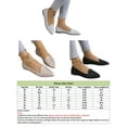 thumbnail image 2 of Frontwalk Women Ballet Flat Comfort Flats Pointed Toe Casual Shoes Driving Lightweight Dress Shoe Ladies Slip On Silver 9, 2 of 8