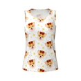 thumbnail image 4 of Xecao Funny Corgi print women's scoop neck, loose-fit workout tank tops for the gym., 4 of 9