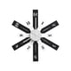 thumbnail image 1 of Reloj de pared moderno Adorno de pared simple Decoración de pared Reloj de pared creativo para Negro, 1 of 9