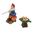 thumbnail image 4 of 2 Uds Gnomos De Jardín Buena Suerte Impermeable A Prueba De Sol Figuras De Gnomos En Miniatura De Resina Gnomos Adornos De Césped para Patio, 4 of 14