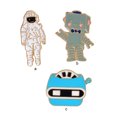 thumbnail image 2 of Qarigey Broches de astronauta, alfileres esmaltados, insignias, decoraciones de joyería de moda, coleccionables, accesorios de ropa, solapa, Accesorios de disfraces XZ734, 2 of 6