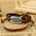 thumbnail image 1 of Bracelet, Rétro Unisexe Bracelet en Alliage de Vachette Bracelet Multi-Fonctionnel, 1 of 2