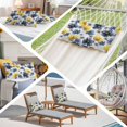 thumbnail image 5 of Blue Yellow Flower Queen Size Pillow Cover, Pillowcase Protectors with Zipper, Breathable Decorative Throw Pillow Case Cover, Retro Country French Daisy Floral Pillow Shams for Couch Sofa 20x30Inch, 5 of 8