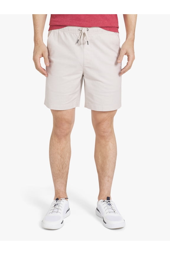 Men's Stretch Oxford Pullon Short, Sizes S-2XL, 7" Inseam