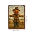 thumbnail image 3 of Halloween Decoration Indoor Outdoor Clearance Under $5.00! Thanksgiving Fall Decorations for Home, Primitive Halloween Witch Ghost Metal Wall Decor Whimsical Garden Metal Sign Wall Decor 20x30cm, 3 of 7