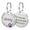 Purple, variant on Beirui Round Personalized Dog ID Tags Rhinestone Paw Print Pet Cat Name Tag Free Engraved Name Address with Clasp