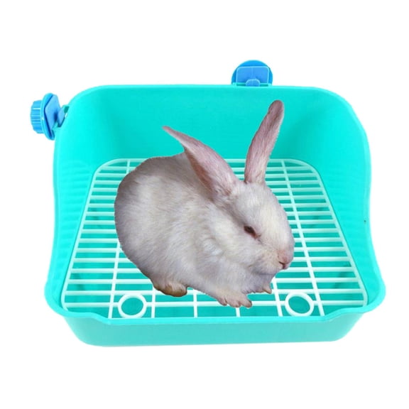 Rabbit - Pet Toilet Corner Litter Cage Trainer Rectangular Green