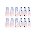 thumbnail image 4 of Fofosbeauty 24PCS Fake Press on Nails Coffin Long Fake Nails for Girls Women, Cloud in Sky with Diamonds, 4 of 10