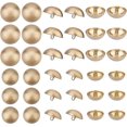 thumbnail image 6 of 48pcs 6 Styles Metal Shank Buttons 1-Hole Flat Round Button Golden Silver-Black Button Set for Fabrics Crafts DIY Projects 15mm 20mm 25mm, 6 of 9