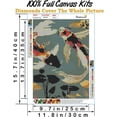 thumbnail image 3 of Kit de pintura de diamantes 5D, kit completo de arte de diamantes de dos peces, pintura de diamantes de regalo, decoración de pared, 3 of 5