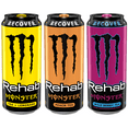thumbnail image 3 of Monster Rehab Variety Pack, Lemon, Peach, Wild Berry Tea, 12 Count, 15.5 fl oz, 3 of 13