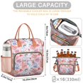 thumbnail image 5 of Pioneer Flower Floral Print Pattern Womens Lunch Box for Work,Insulated Large Lunch Bag for Tween and Teen,Loncheras Para Mujer,Leakproof Adult Lunch Bag for Work,Beach,Travel,Picnic,Camping, 5 of 7