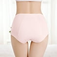 thumbnail image 4 of Rciityk Pink Womens Menstrual Period Underwear High Waisted Panties Menstrual Leak Proof Heavy Panties Ladies Comfort Breathable Panties 2PCS - Spring/Summer Savings Clearance, 4 of 7