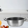 thumbnail image 2 of SHISUYAN Stainless Steel Pot Double Handle Cooking Pot Non-stick Soup Pot Frying Pan (20cm), 2 of 9