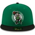 thumbnail image 2 of Men's New Era Green/Black Boston Celtics Official Team Color 2Tone 59FIFTY Fitted Hat, 2 of 6