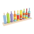 thumbnail image 3 of HILABEE Wooden Color Sorting Stacking Toy Counting Game for Birthday Gift Boys Girls 7 Colors, 3 of 9