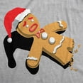 thumbnail image 2 of Youth Funny T Shirts Half Eaten Gingerbread Sarcastic Christmas Graphic Novelty Tee For Kids, 2 of 8