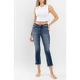 thumbnail image 4 of Flying Monkey - Stunned - Low Rise Raw Hem Crop Slim Straight Jeans - F5340, 4 of 10