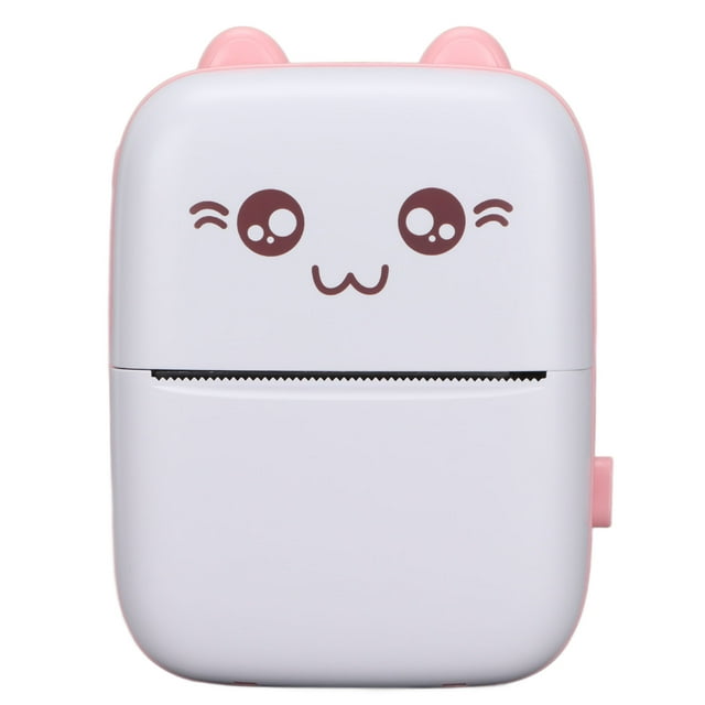 Mini Printer Portable BT Inkless Thermal Printer, Compact and Light, 200DPI Resolution, Connection, Portable Inkless Printer for Girls or Children