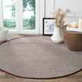 thumbnail image 2 of SAFAVIEH Montauk Terrence Geometric Diamond Cotton Area Rug, Ivory/Chocolate, 6' x 6' Round, 2 of 5